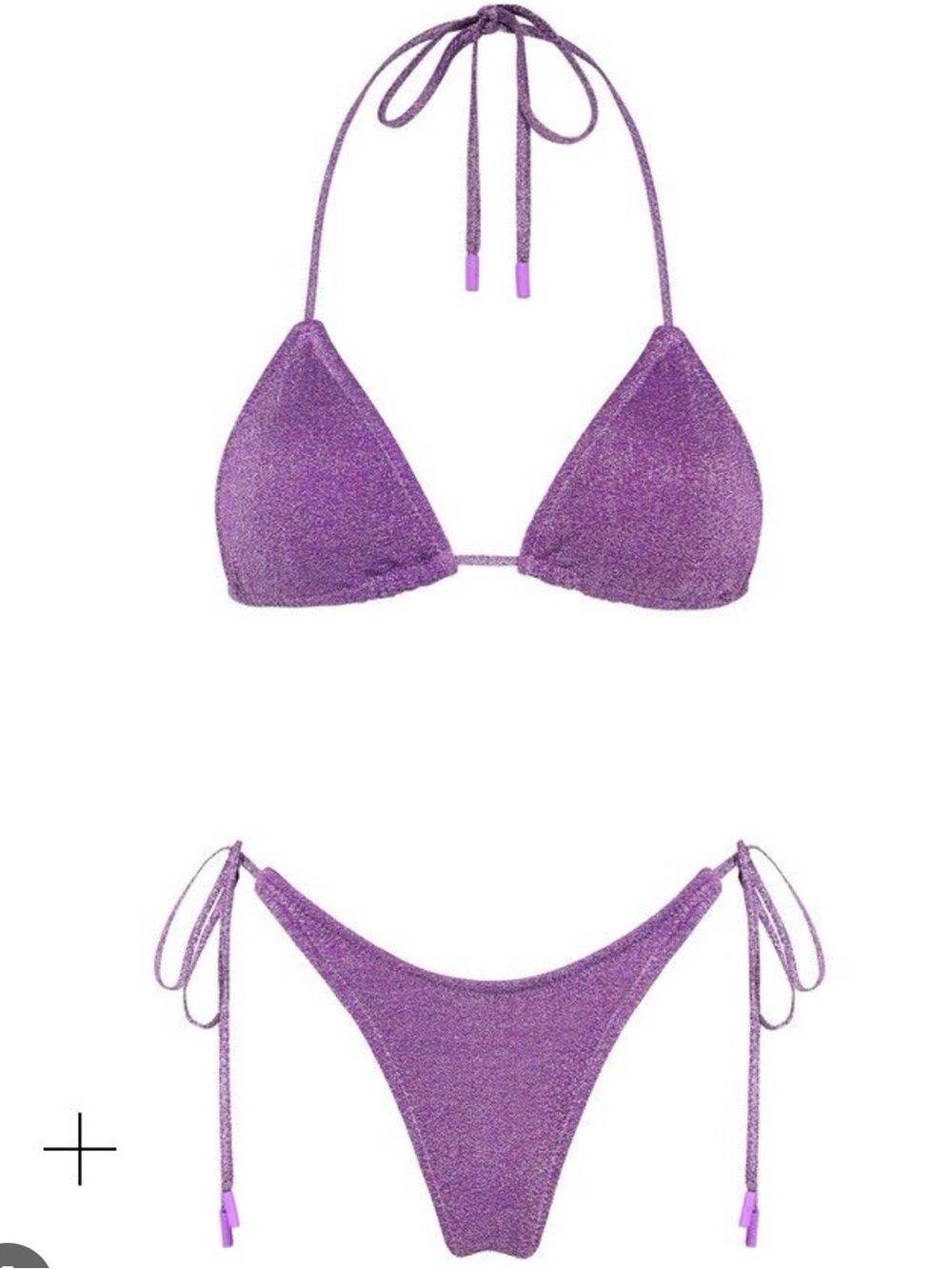 Triangl swimwear Purple Shimmer Bikini Set with skirt!